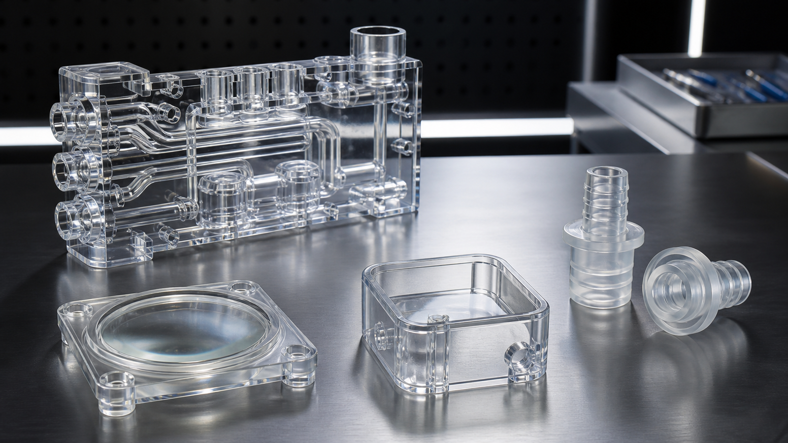 Clear and white SLA resin prototypes